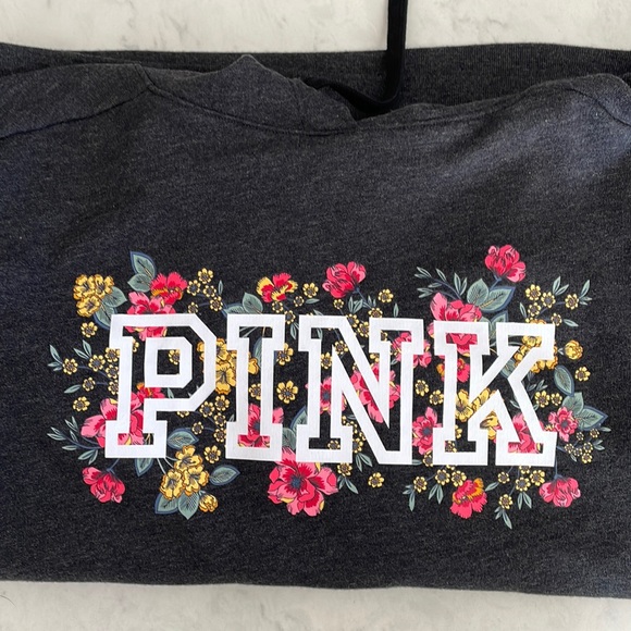 Charcoal hoodie.  XS by Pink - Picture 1 of 3